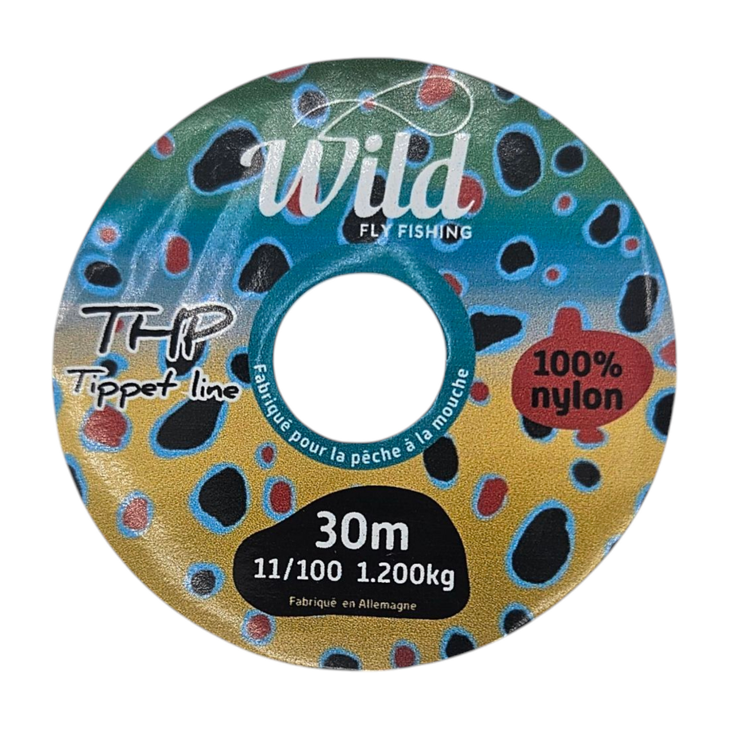 THP tippet line 100% nylon de pointe WILD FLY FISHING