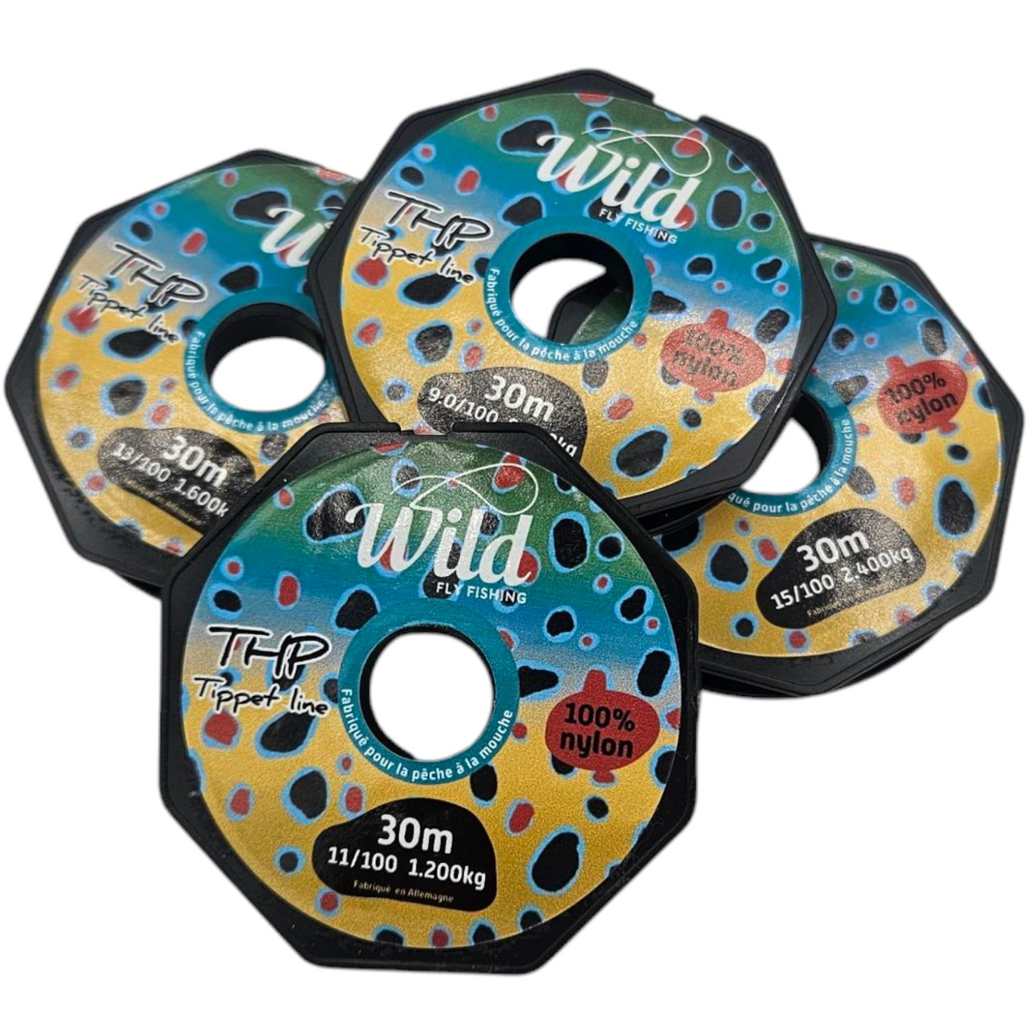 THP tippet line 100% nylon de pointe WILD FLY FISHING